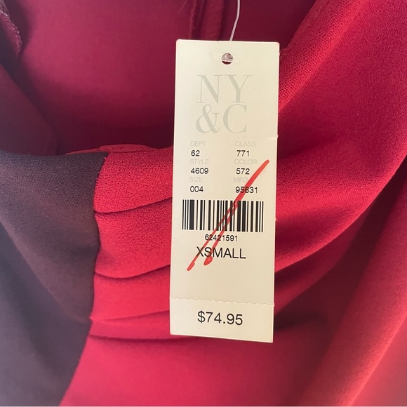 Party Dress One Shoulder Red - Picture 6 of 8